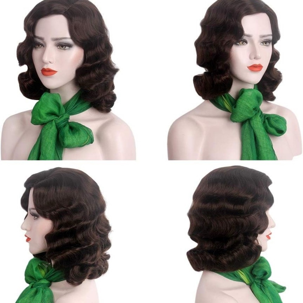 Agent Carter 1920’s Brown Finger Wave Hair Wig